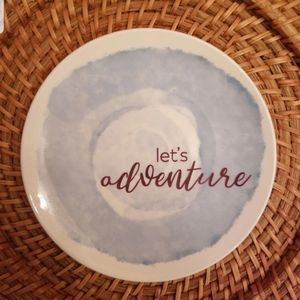 "Let's Adventure" Ceramic Trinket Jewelry Dish.
